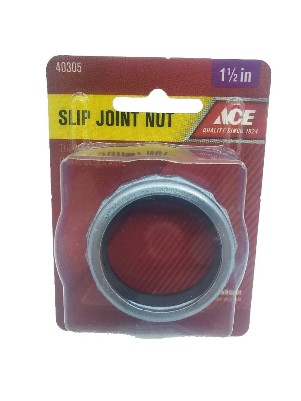 ACE Slip Joint Nut with Washer 1-1/2" Chrome    #40305